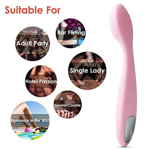 Svakom - Keri Clit Vibrator (Pale Pink) -  Clit Massager (Vibration) Rechargeable  Durio.sg