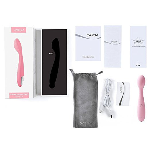 Svakom - Keri Clit Vibrator (Pale Pink) -  Clit Massager (Vibration) Rechargeable  Durio.sg