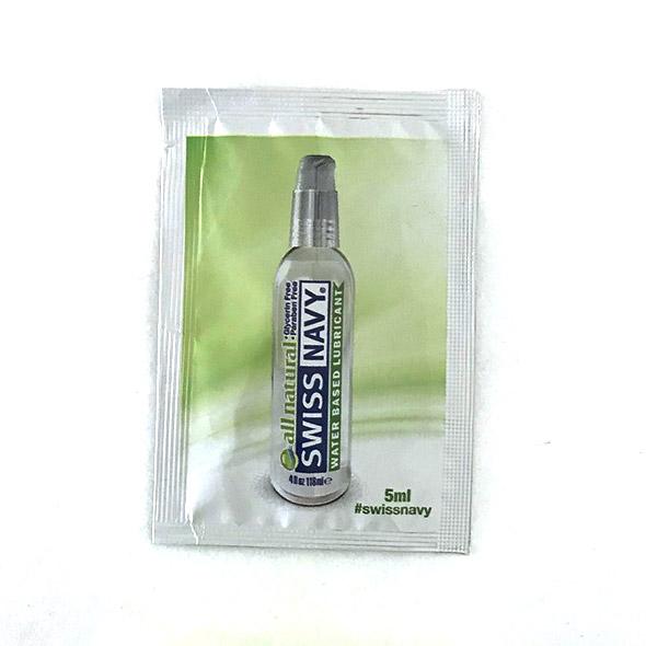 Swiss Navy - All Natural Water Based Lubricant 5ml -  Lube (Water Based)  Durio.sg