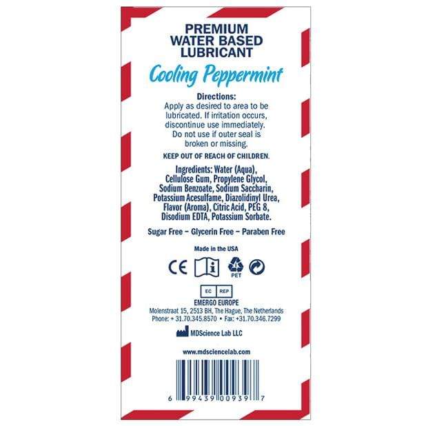 Swiss Navy - Cooling Peppermint Flavored Water Based Lubricant 4oz -  Lube (Water Based)  Durio.sg