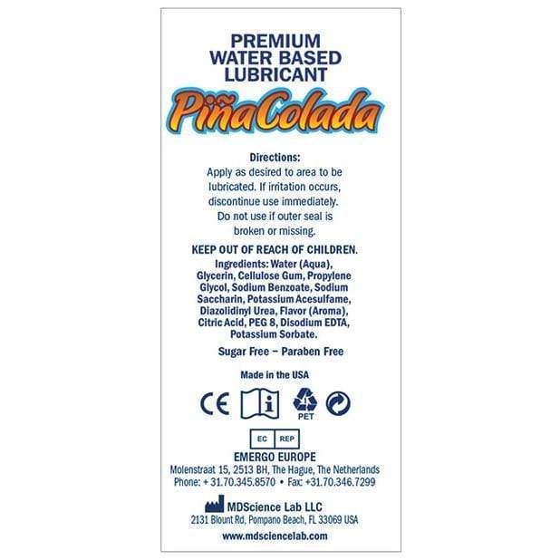 Swiss Navy - Pina Colada Flavored Water Based Lubricant 4oz -  Lube (Water Based)  Durio.sg