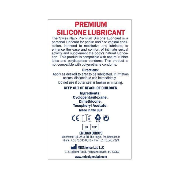 Swiss Navy - Premium Silicone Lubricant 16oz -  Lube (Silicone Based)  Durio.sg