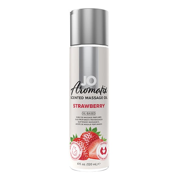 System Jo - Aromatix Scented Massage Oil Strawberry 120 ml -  Massage Oil  Durio.sg