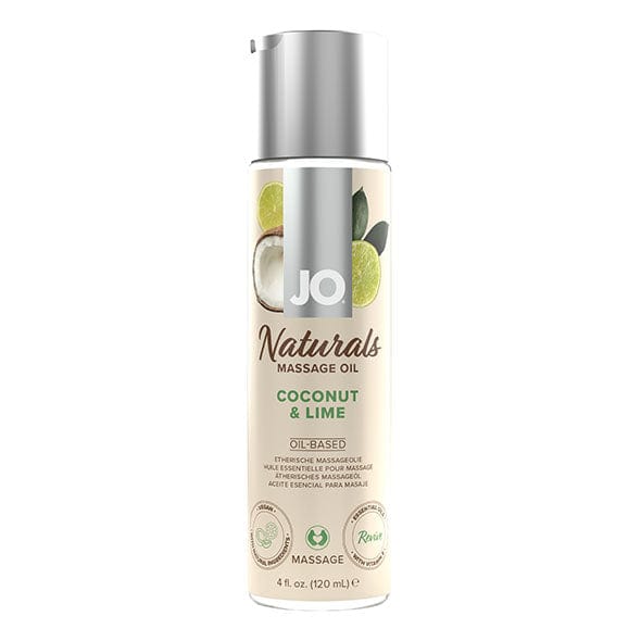 System Jo - Naturals Massage Oil Coconut & Lime 120 ml -  Massage Oil  Durio.sg