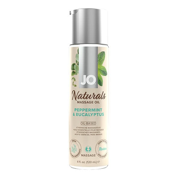 System Jo - Naturals Massage Oil Peppermint & Eucalyptus 120 ml -  Massage Oil  Durio.sg