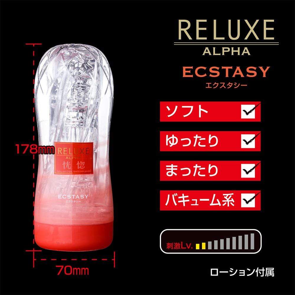 T-Best - Reluxe Alpha Ecstasy Soft Stroker Soft Type(Clear) -  Masturbator Soft Stroker (Non Vibration)  Durio.sg