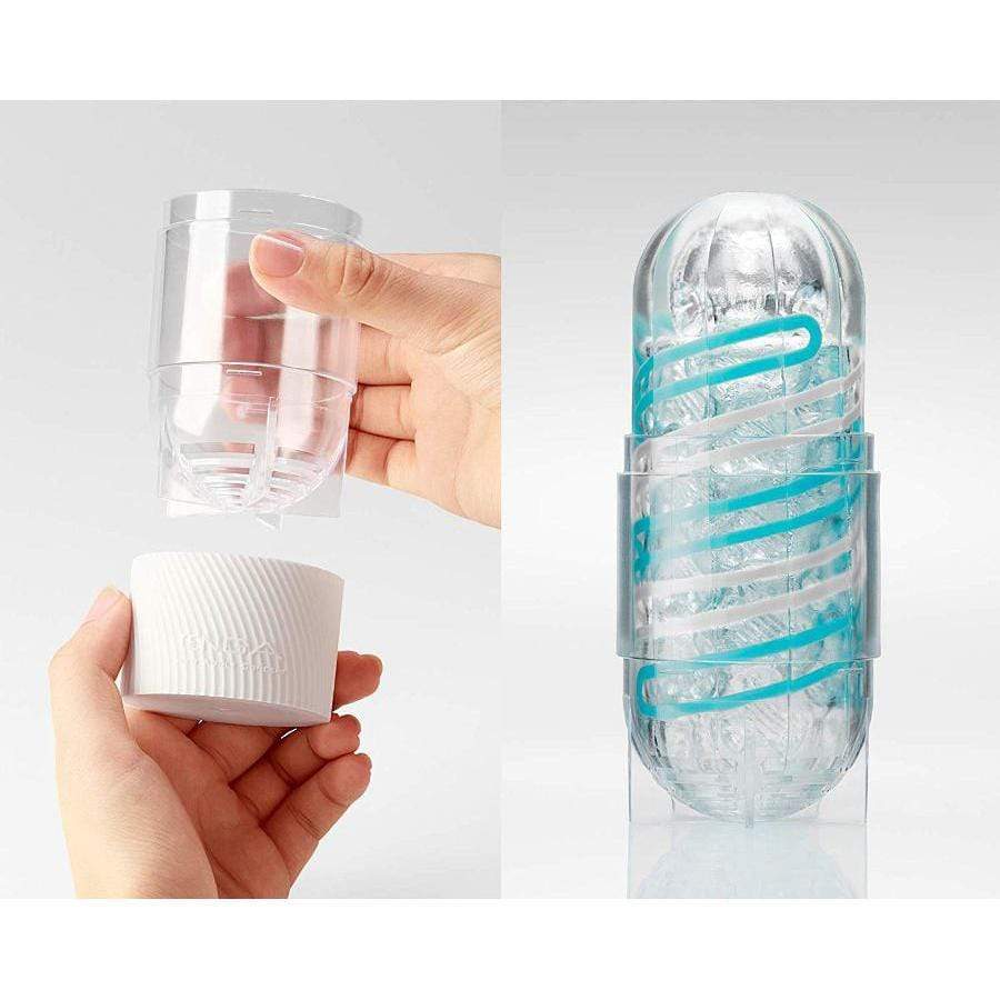 Tenga - 01 Tetra Spinner Special Soft Edition Masturbator (Blue/Clear) -  Masturbator Soft Stroker (Non Vibration)  Durio.sg