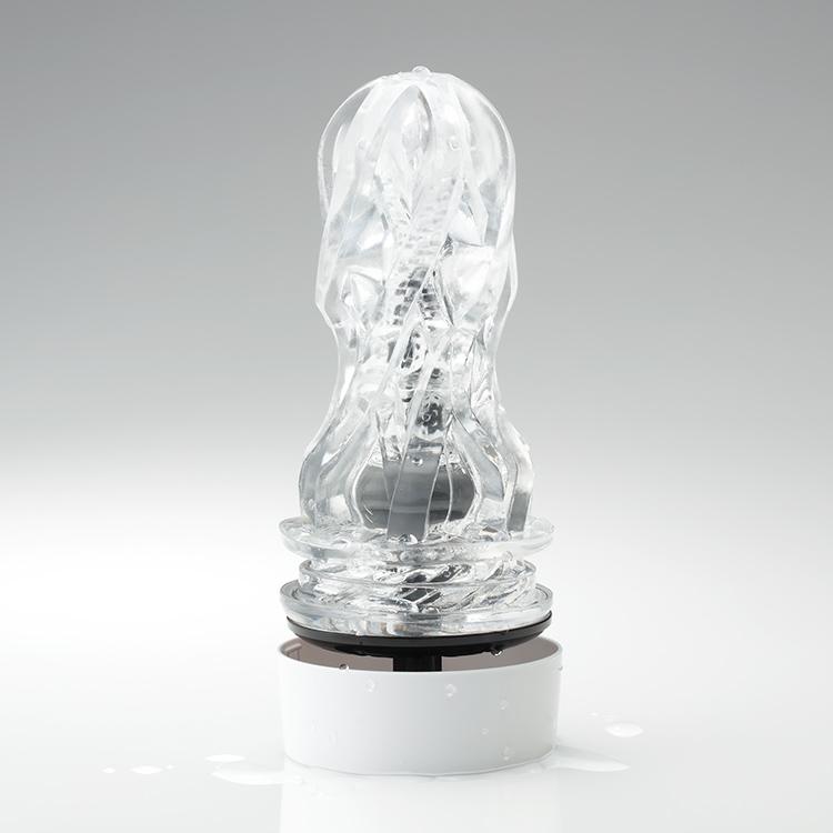 Tenga - Aero Silver Ring Masturbator (White) -  Masturbator Soft Stroker (Non Vibration)  Durio.sg