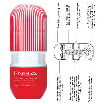 Tenga - Air Cushion Cup Masturbator -  Masturbator Non Reusable Cup (Non Vibration)  Durio.sg