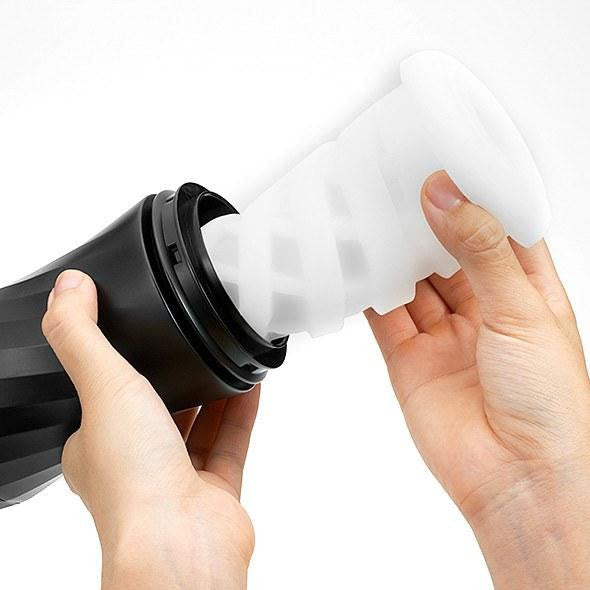 Tenga - Air-Tech Twist Reusable Vacuum Cup (Ripple) -  Masturbator Resusable Cup (Non Vibration)  Durio.sg