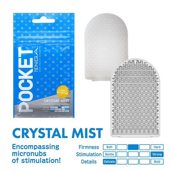 Tenga - Crystal Mist Pocket Soft Stroker Masturbator (Blue) -  Masturbator Soft Stroker (Non Vibration)  Durio.sg