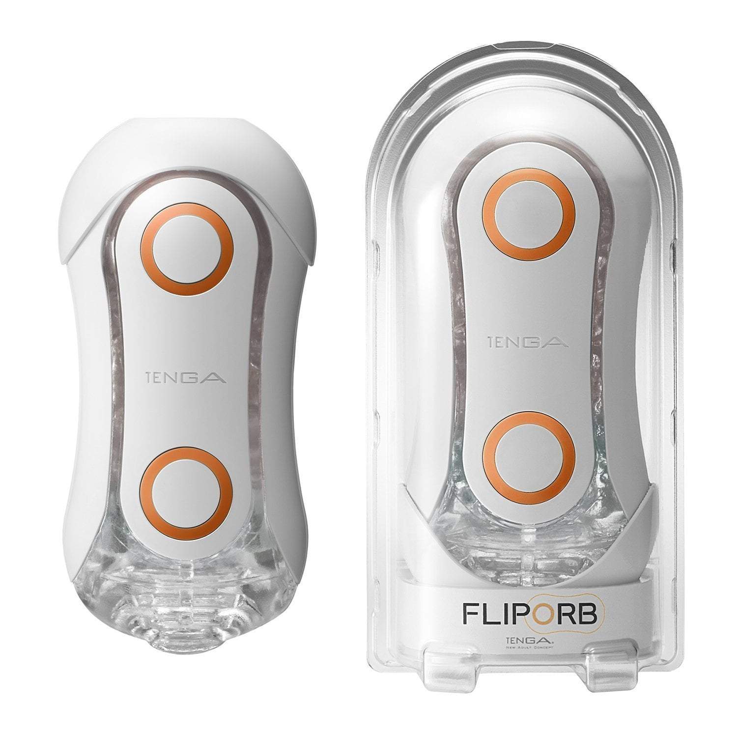 Tenga - Flip ORB Orange Crush Masturbator (Orange) -  Masturbator Soft Stroker (Non Vibration)  Durio.sg