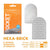 Tenga - Hex A Brick Pocket Soft Stroker Masturbator (Orange) -  Masturbator Soft Stroker (Non Vibration)  Durio.sg