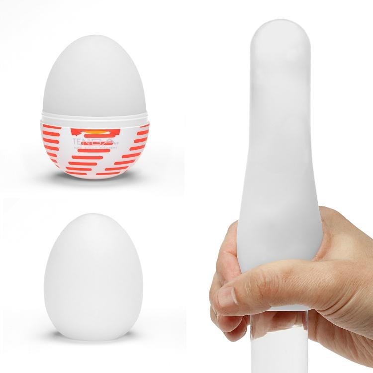Tenga - Masturbator Egg Tube (Red) -  Masturbator Egg (Non Vibration)  Durio.sg