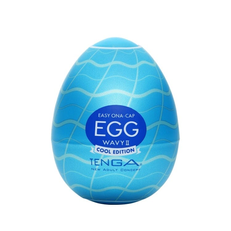 Tenga - Masturbator Egg Wavy 2 Cool Edition (Blue) -  Masturbator Egg (Non Vibration)  Durio.sg