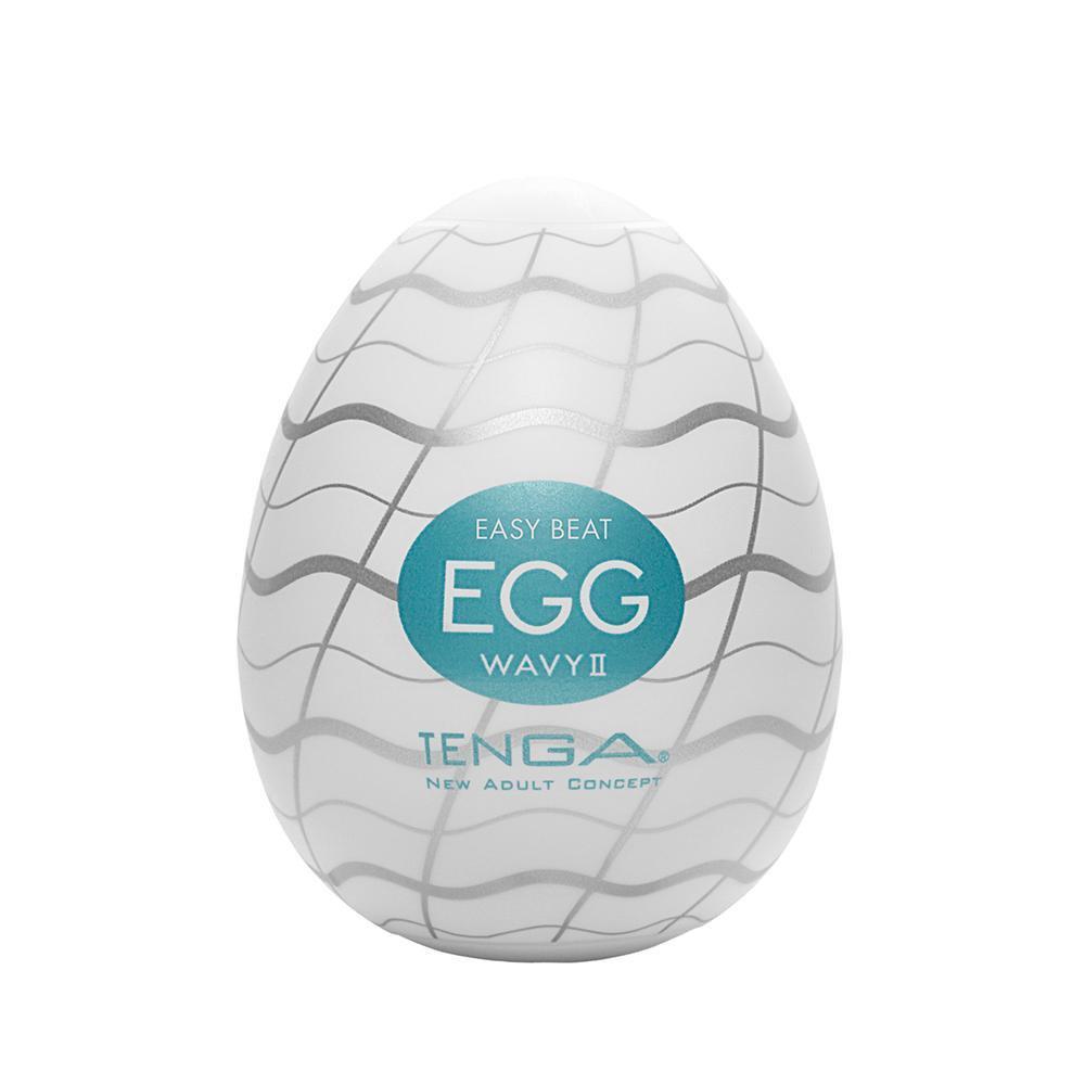 Tenga - Masturbator Egg Wavy II (White) -  Masturbator Egg (Non Vibration)  Durio.sg