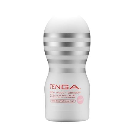 Tenga - New Original Vacuum Cup Masturbator Soft (White) -  Masturbator Non Reusable Cup (Non Vibration)  Durio.sg