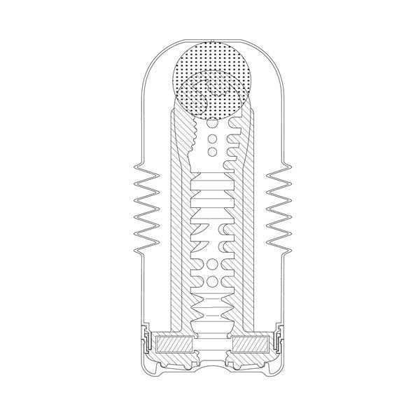 Tenga - Rolling Head Cup Masturbator -  Masturbator Non Reusable Cup (Non Vibration)  Durio.sg