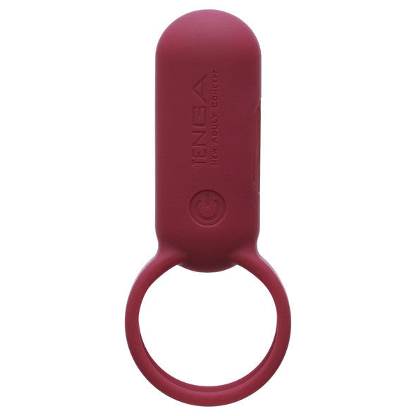 Tenga - Smart Vibe Cock Ring (Carmine) -  Silicone Cock Ring (Vibration) Rechargeable  Durio.sg