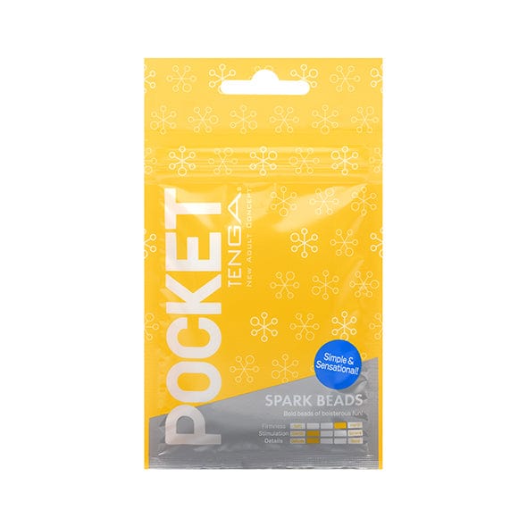 Tenga - Spark Beads Pocket Soft Stroker Masturbator (Yellow) -  Masturbator Soft Stroker (Non Vibration)  Durio.sg
