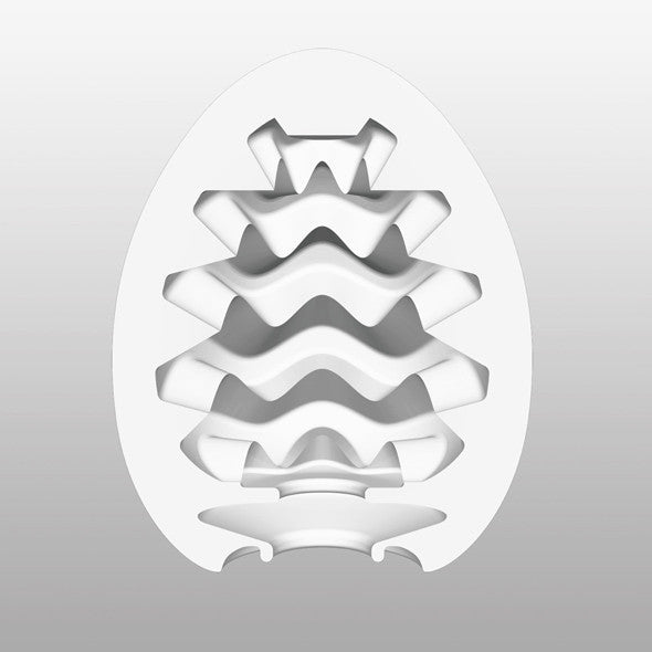 Tenga - Wavy Masturbator Egg -  Masturbator Egg (Non Vibration)  Durio.sg