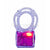 The Flashing Quiet Cube Cock Ring -  Rubber Cock Ring (Vibration) Non Rechargeable  Durio.sg