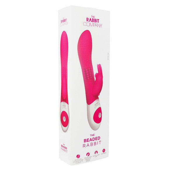 The Rabbit Company - The Beaded Rabbit Vibrator (Pink) -  Rabbit Dildo (Vibration) Rechargeable  Durio.sg