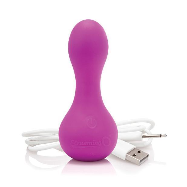 The Screaming O - Affordable Rechargeable Moove Flexible Vibrator (Purple) -  Non Realistic Dildo w/o suction cup (Vibration) Rechargeable  Durio.sg