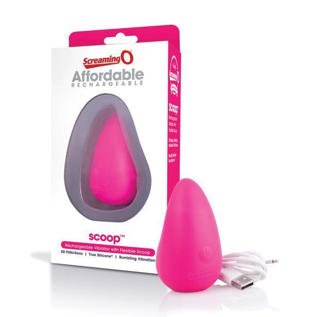 The Screaming O - Affordable Rechargeable Scoop Flexible Vibrator (Pink) -  Clit Massager (Vibration) Rechargeable  Durio.sg