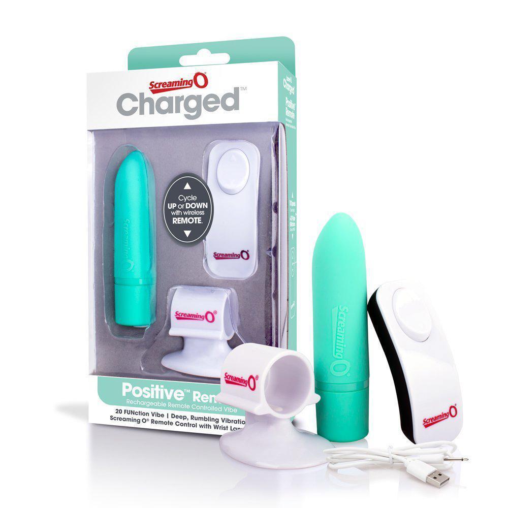 The Screaming O - Charged Postive Remote Control Rechargeable Bullet Vibrator (Green) -  Bullet (Vibration) Rechargeable  Durio.sg