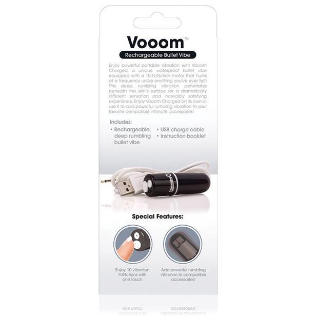 The Screaming O - Charged Vooom Rechargeable Bullet Vibrator (Black) -  Bullet (Vibration) Rechargeable  Durio.sg