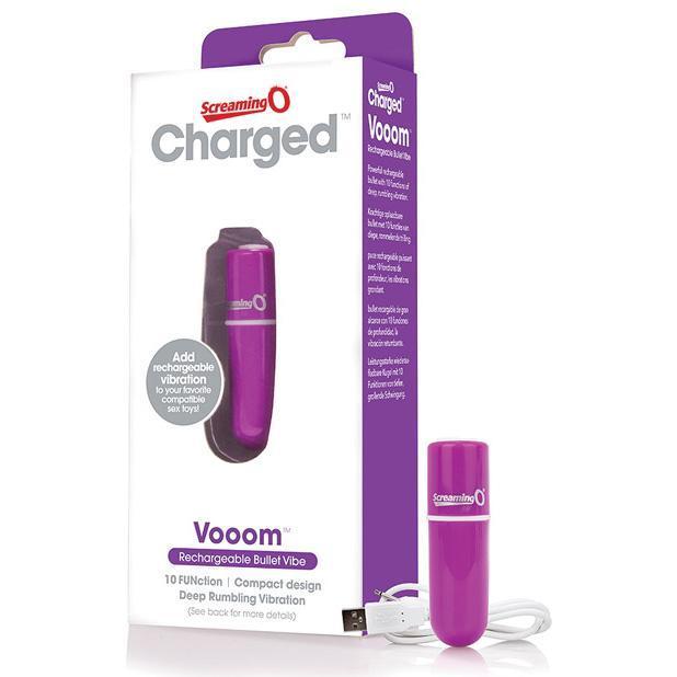 The Screaming O - Charged Vooom Rechargeable Bullet Vibrator (Purple) -  Bullet (Vibration) Rechargeable  Durio.sg