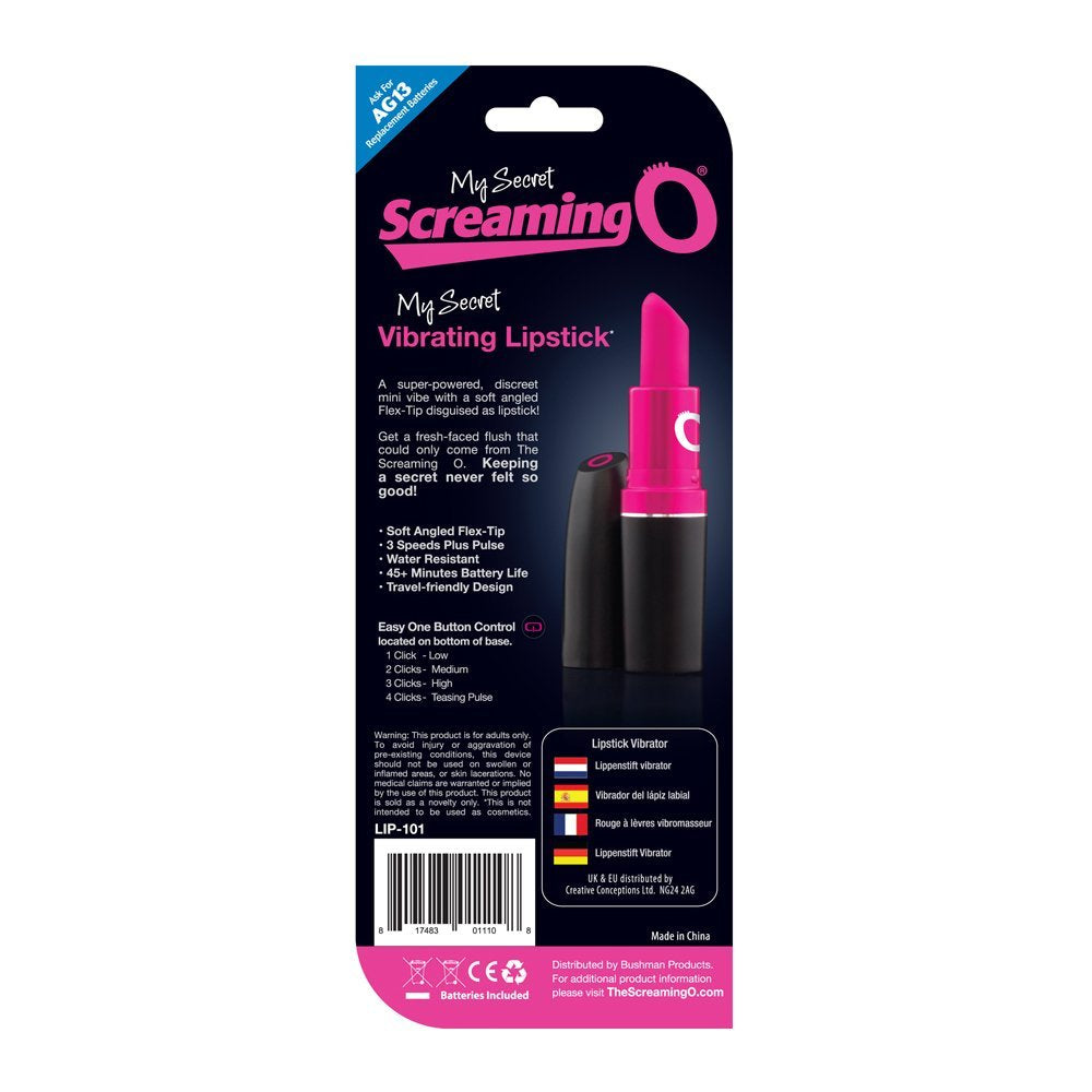 The Screaming O - Discreet Vibrating Lipstick -  Discreet Toys  Durio.sg