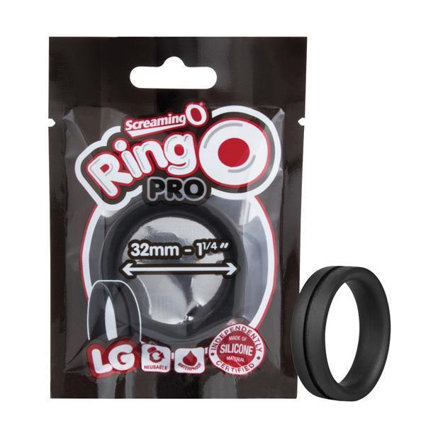 The Screaming O - Ring O Pro Silicone Cock Ring Large (Black) -  Silicone Cock Ring (Non Vibration)  Durio.sg