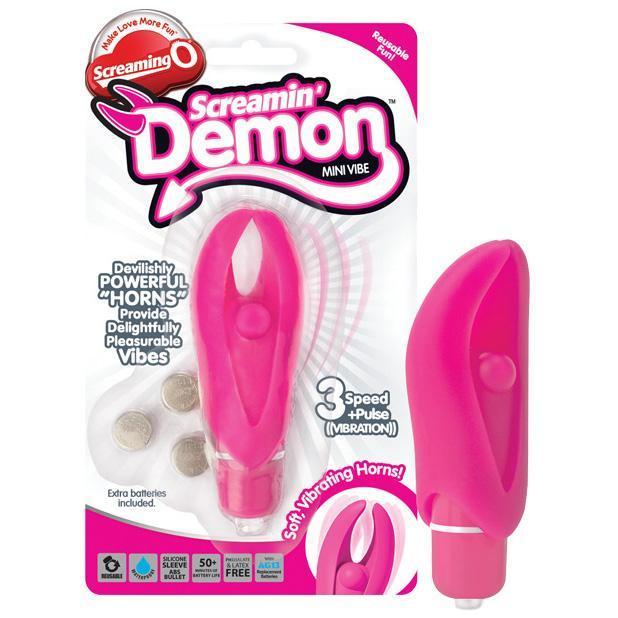 The Screaming O - Screamin Demon Mini Vibe Clit Massager (Pink) -  Clit Massager (Vibration) Non Rechargeable  Durio.sg