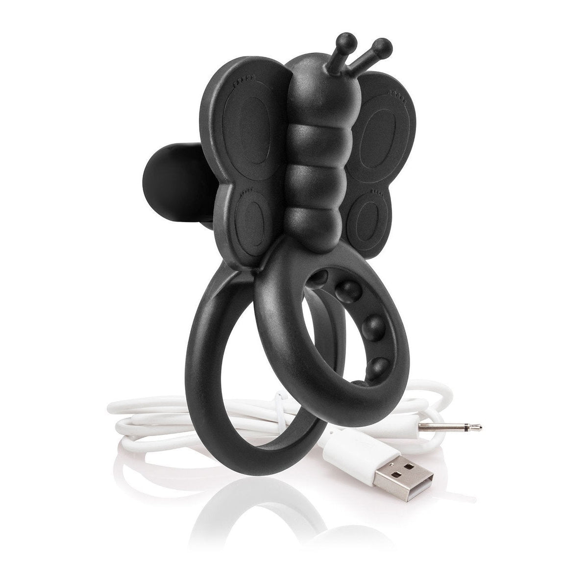 TheScreamingO - Charged Monarch Rechargeable Butterfly Cock Ring (Black) -  Silicone Cock Ring (Vibration) Rechargeable  Durio.sg