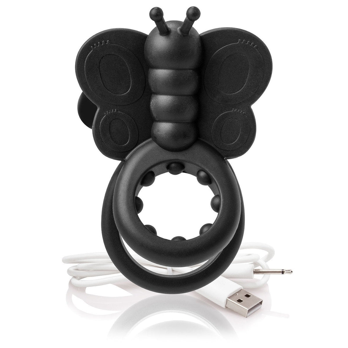 TheScreamingO - Charged Monarch Rechargeable Butterfly Cock Ring (Black) -  Silicone Cock Ring (Vibration) Rechargeable  Durio.sg