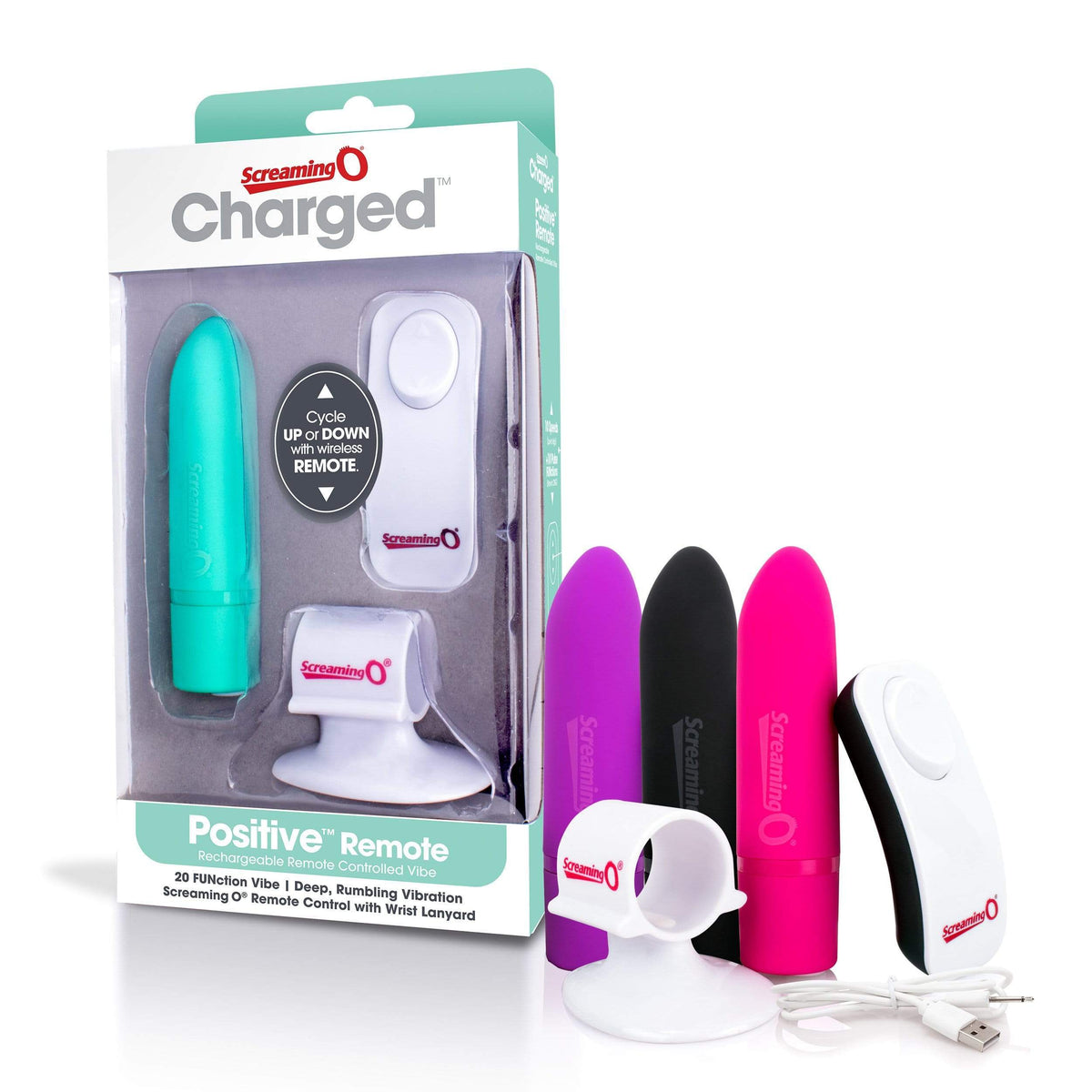 TheScreamingO - Charged Positive Remote Control Vibrator (Black) -  Bullet (Vibration) Rechargeable  Durio.sg