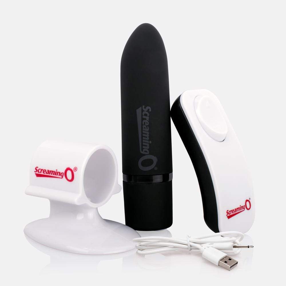 TheScreamingO - Charged Positive Remote Control Vibrator (Black) -  Bullet (Vibration) Rechargeable  Durio.sg