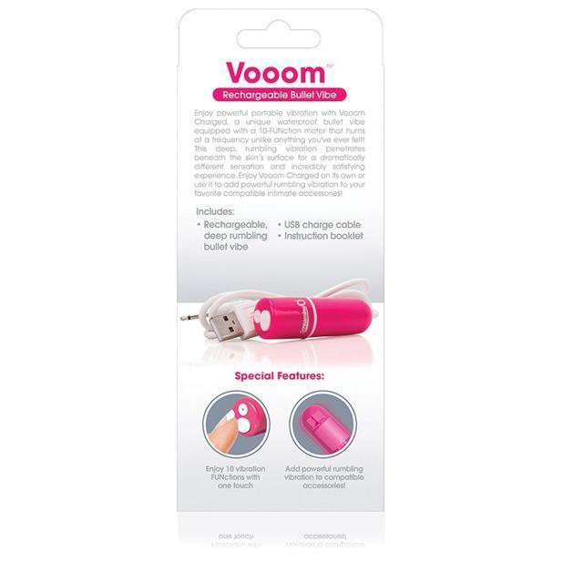 TheScreamingO - Charged Vooom Rechargeable Bullet Vibrator (Pink) -  Bullet (Vibration) Rechargeable  Durio.sg