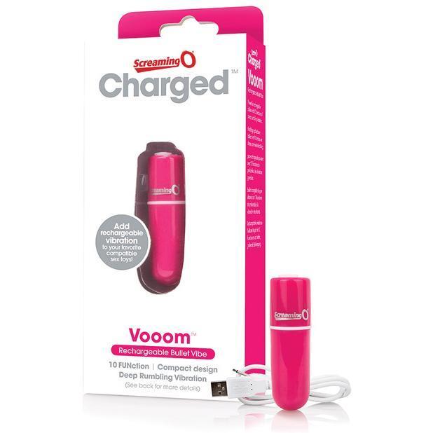 TheScreamingO - Charged Vooom Rechargeable Bullet Vibrator (Pink) -  Bullet (Vibration) Rechargeable  Durio.sg