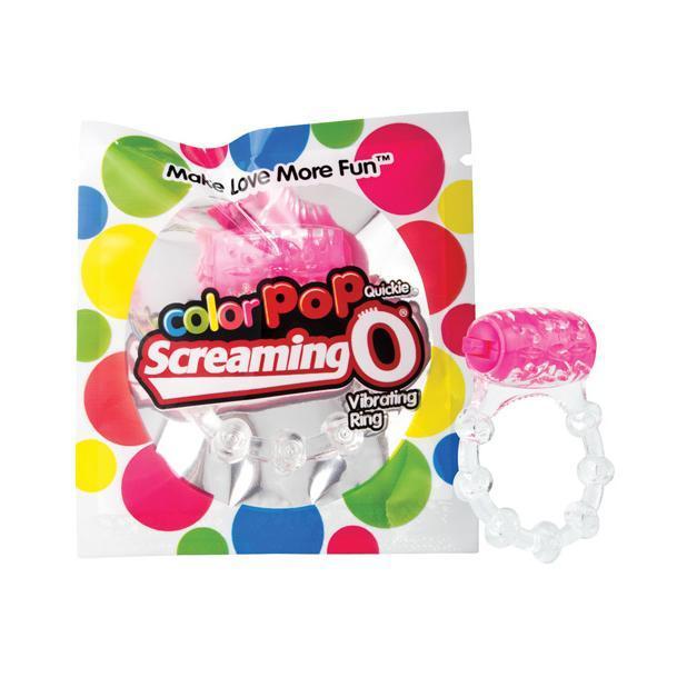 TheScreamingO - ColorPoP Quickie Screaming O Vibrating Cock Ring (Pink) -  Rubber Cock Ring (Vibration) Non Rechargeable  Durio.sg