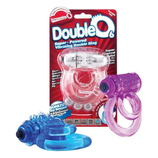 TheScreamingO - Double O 6 Super Powered Vibrating Cock Ring (Blue) -  Rubber Cock Ring (Vibration) Non Rechargeable  Durio.sg