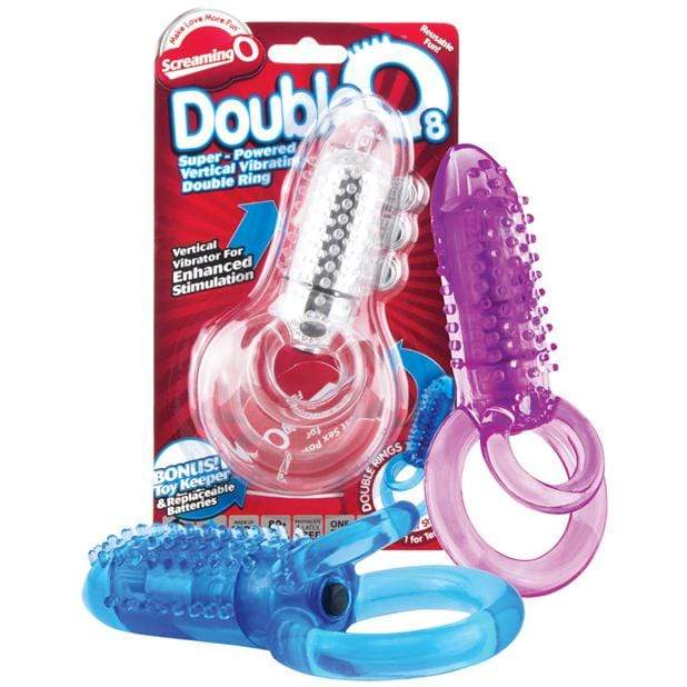 TheScreamingO - Double O 8 Super Powered Vibrating Cock Ring (Blue) -  Rubber Cock Ring (Vibration) Non Rechargeable  Durio.sg