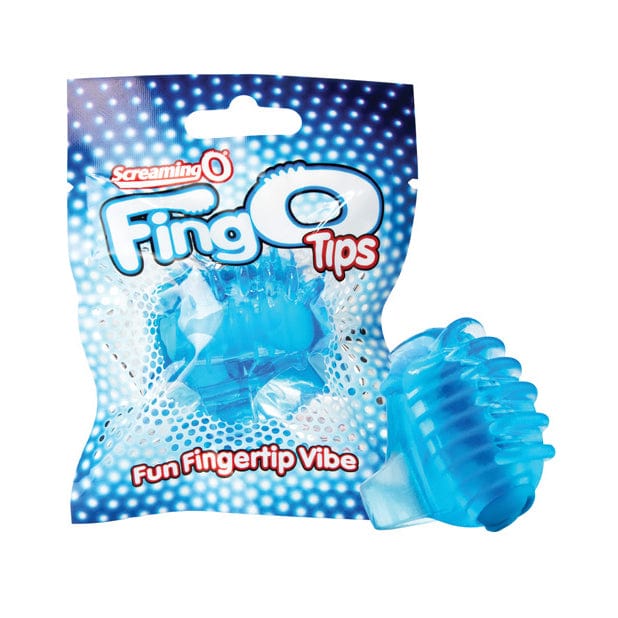 TheScreamingO - FingO Tips Fun Fingertip Vibrator (Blue) -  Clit Massager (Vibration) Non Rechargeable  Durio.sg