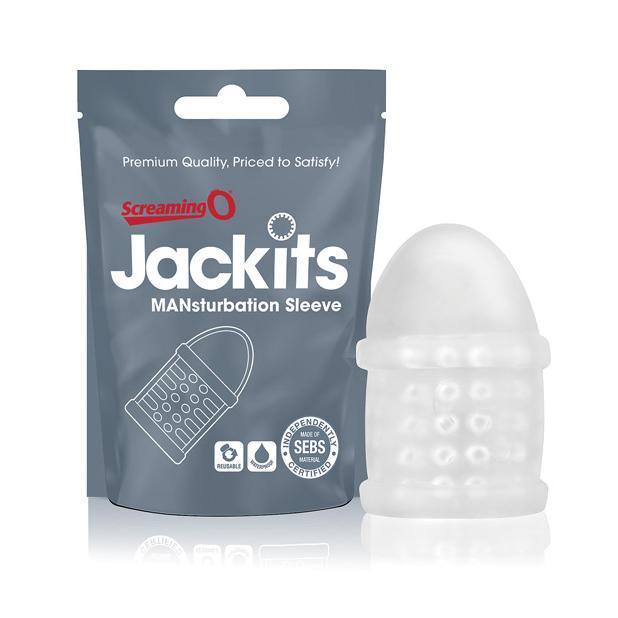 TheScreamingO - Jackits MANsturbation Soft Stroker Sleeve (Clear) -  Masturbator Soft Stroker (Non Vibration)  Durio.sg