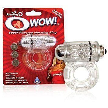TheScreamingO - O Wow Super Powered Vibrating Cock Ring (Clear) -  Rubber Cock Ring (Vibration) Non Rechargeable  Durio.sg