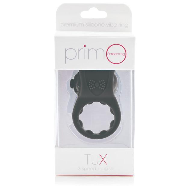 TheScreamingO - PrimO Tux Premium Silicone Vibrating Cock Ring (Black) -  Silicone Cock Ring (Vibration) Non Rechargeable  Durio.sg