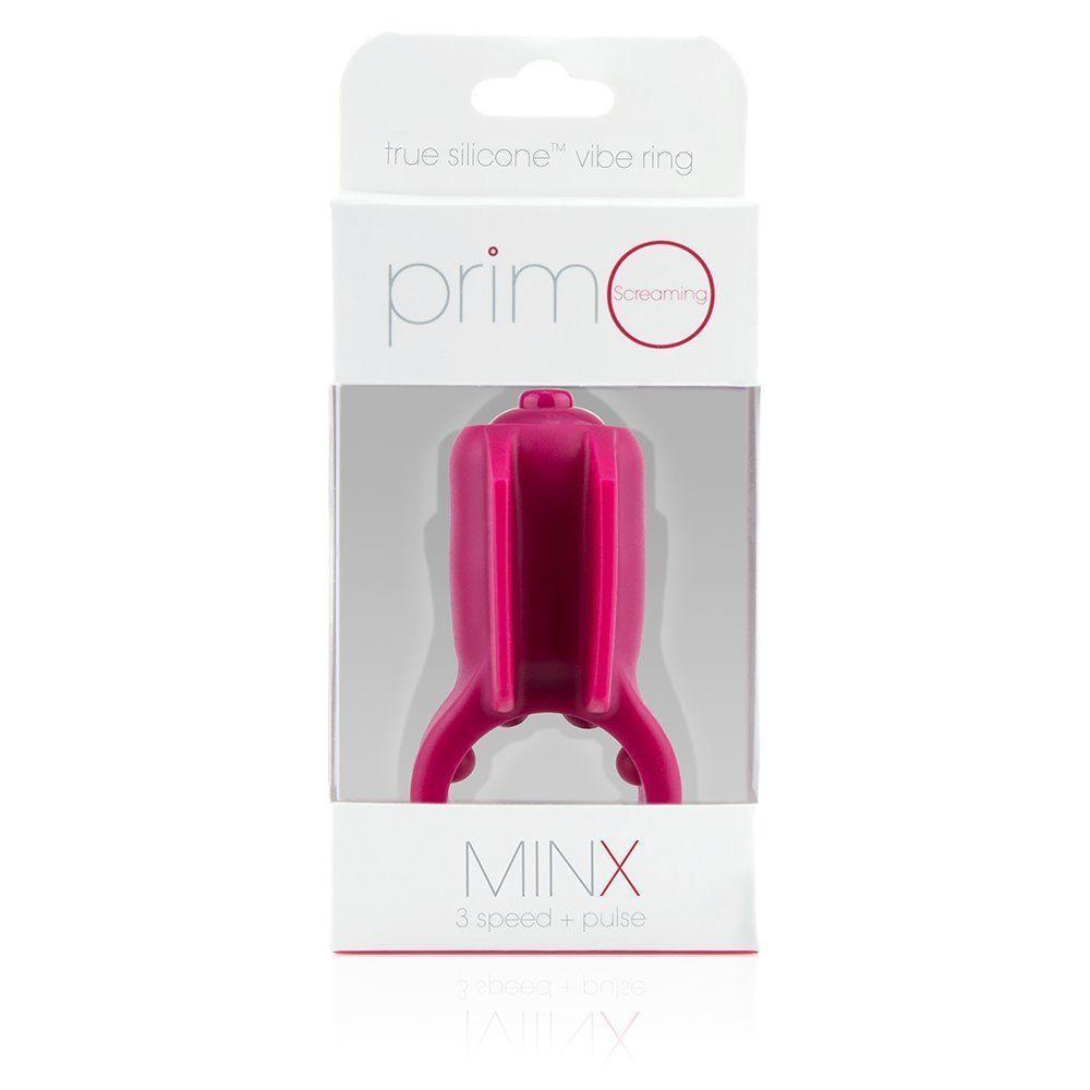 TheScreamingO - Primo Minx True Silicone Vibrating Cock Ring (Pink) -  Silicone Cock Ring (Vibration) Non Rechargeable  Durio.sg