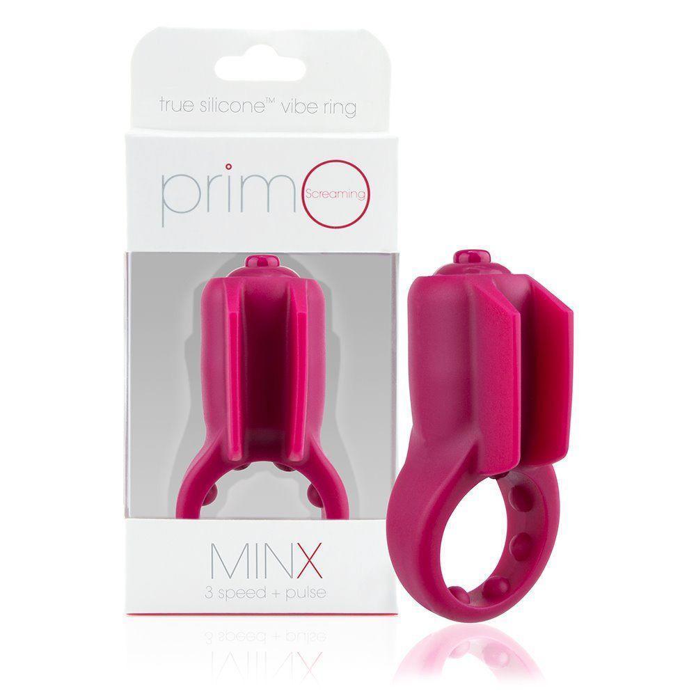 TheScreamingO - Primo Minx True Silicone Vibrating Cock Ring (Pink) -  Silicone Cock Ring (Vibration) Non Rechargeable  Durio.sg